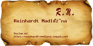 Reinhardt Madléna névjegykártya